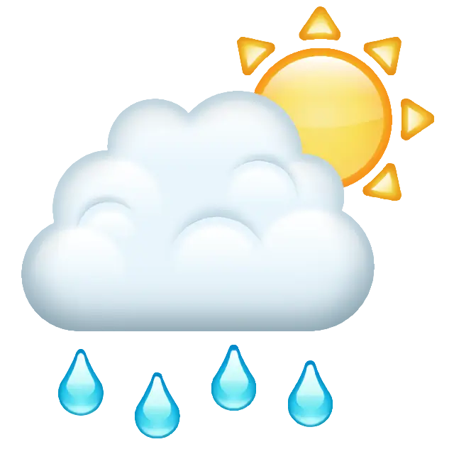 雨と雲の後ろに白い太陽