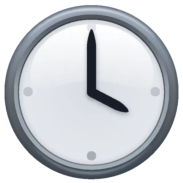 時計の文字盤4時