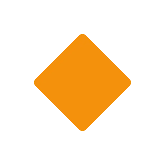 Small Orange Diamond
