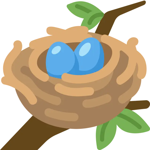 Nest With Eggs