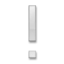 White Exclamation Mark Ornament