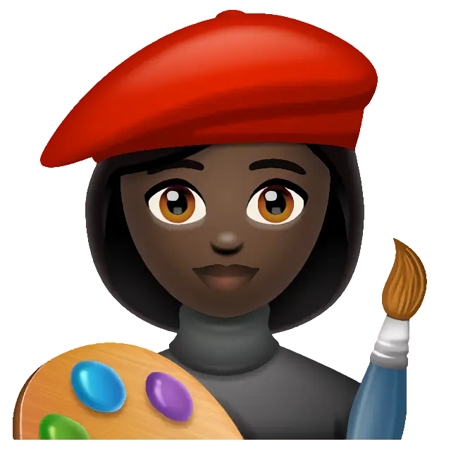 Woman Artist: Dark Skin Tone