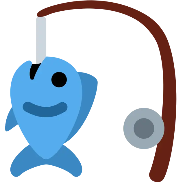釣り竿と魚