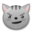Cara de gato haciendo una mueca