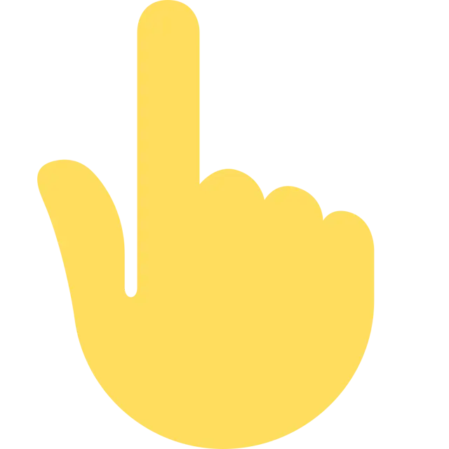 白色指向反手指数